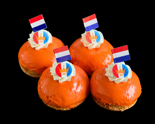 Afbeelding van ORANJE Bossche bol per 4